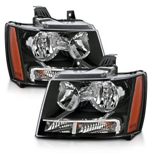 Anzo USA - 111392 | Anzo USA Crystal Headlights Black (2007-2013 Avalanche, | 2007-2014 Suburban, Tahoe) - Image 1