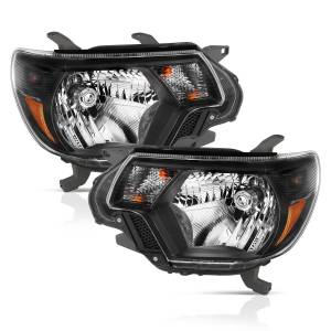 111395 | Anzo USA Crystal Headlights Black (2012-2015 Tacoma)