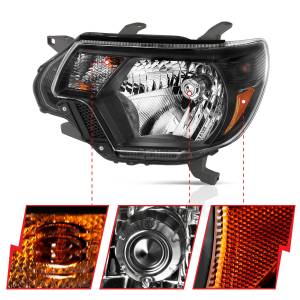 Anzo USA - 111395 | Anzo USA Crystal Headlights Black (2012-2015 Tacoma) - Image 2