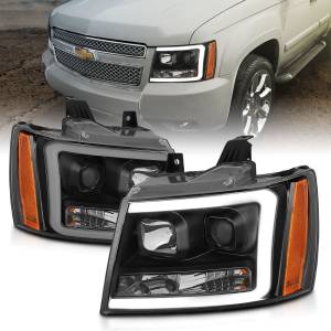 Anzo USA - 111402 | Anzo USA Projector Headlights Plank Style w/ Switchback Black (2007-2013 Avalanche | 2007-2014 Suburban, Tahoe) - Image 7