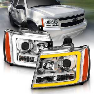 Anzo USA - 111403 | Anzo USA Projector Headlights Plank Style w/ Switchback Chrome (2007-2013 Avalanche | 2007-2014 Suburban, Tahoe) - Image 6