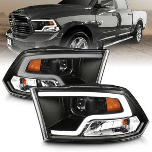 Anzo USA - 111404 | Anzo USA Projector Headlights Plank Style Black (2009-2018 Ram 1500 | 2010-2018 Ram 2500, 3500) - Image 6