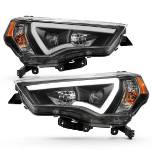 111416 | Anzo USA Projector Headlights Plank Style w/ Switchback Black (2014-2023 4 Runner)