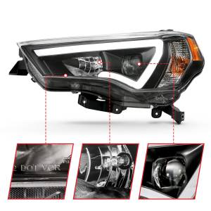 Anzo USA - 111416 | Anzo USA Projector Headlights Plank Style w/ Switchback Black (2014-2023 4 Runner) - Image 2