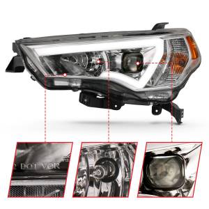 Anzo USA - 111417 | Anzo USA Projector Headlights Plank Style w/ Switchback Chrome (2014-2023 4 Runner) - Image 2