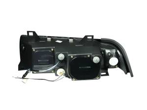 Anzo USA - 121011 | Anzo USA Projector Headlights w/ Halo Black (1992-1998 3 Series E36) - Image 1