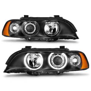 Anzo USA - 121017 | Anzo USA Projector Headlights w/ Halo Black (1997-2001 5 Series E39) - Image 2