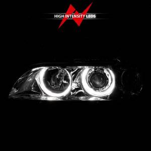 Anzo USA - 121018 | Anzo USA Projector Headlights w/ Halo Chrome (1997-2001 5 Series E39) - Image 5