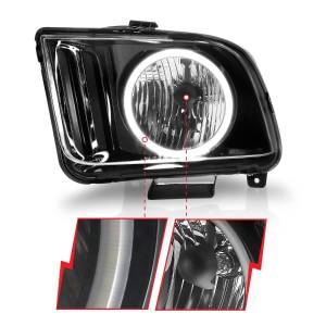 Anzo USA - 121033 | Anzo USA Crystal Headlights w/ Halo Black (2005-2009 Mustang) - Image 2