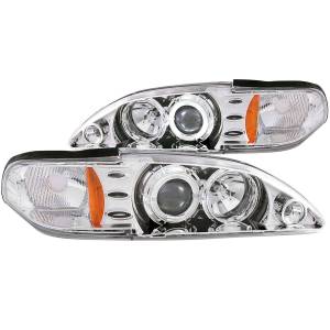 Anzo USA - 121039 | Anzo USA Projector Headlights w/ Halo Chrome 1pc (1994-1998 Mustang) - Image 2