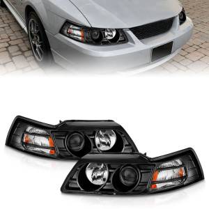 Anzo USA - 121042 | Anzo USA Projector Headlights Black (1999-2004 Mustang) - Image 5