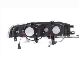 121048 | Anzo USA Projector Headlights w/ Halo Black 1pc (1990-1993 Accord)