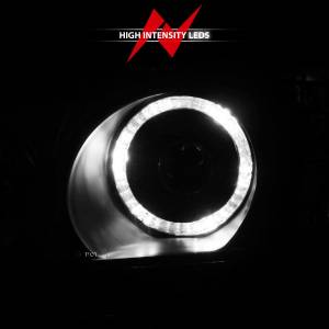 Anzo USA - 121059 | Anzo USA Projector Headlights w/ Halo Black (2004-2005 Civic) - Image 5
