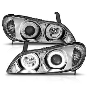 121078 | Anzo USA Projector Headlights w/ Halo Chrome (2000-2001 I-30 | 2002-2004 I-35)