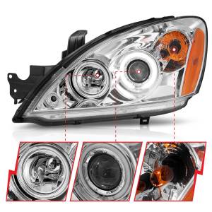 Anzo USA - 121103 | Anzo USA Projector Headlights w/ Halo Chrome (2004-2007 Lancer) - Image 2