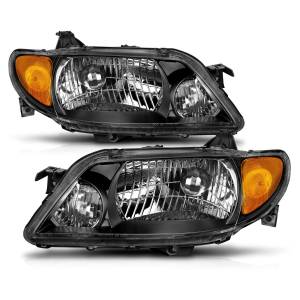 121107 | Anzo USA Crystal Headlights Black (2001-2003 Protege)