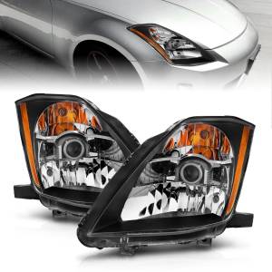 Anzo USA - 121108 | Anzo USA Crystal Headlights Black (2003-2005 350Z) - Image 5