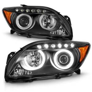 Anzo USA - 121119 | Anzo USA Projector Headlights w/ Halo Black (2005-2010 Scion TC) - Image 2