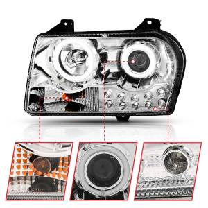 Anzo USA - 121136 | Anzo USA Projector Headlights w/ Halo Chrome (2005-2010 300) - Image 3