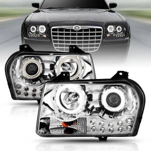 Anzo USA - 121136 | Anzo USA Projector Headlights w/ Halo Chrome (2005-2010 300) - Image 6