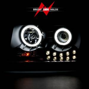 Anzo USA - 121152 | Anzo USA Projector Headlights w/ Halo Black (2005-2010 300) - Image 5