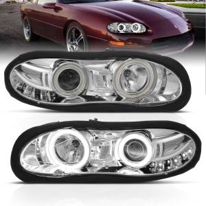 Anzo USA - 121159 | Anzo USA Projector Headlights w/ Halo Chrome (1998-2002 Camaro) - Image 6
