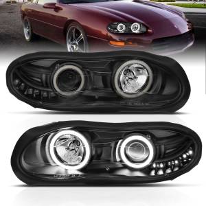 Anzo USA - 121160 | Anzo USA Projector Headlights w/ Halo Black (1998-2002 Camaro) - Image 6