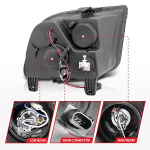 Anzo USA - 121162 | Anzo USA Projector Headlights w/ Halo Chrome (2005-2009 Mustang) - Image 3