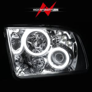 Anzo USA - 121162 | Anzo USA Projector Headlights w/ Halo Chrome (2005-2009 Mustang) - Image 5