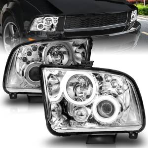 Anzo USA - 121162 | Anzo USA Projector Headlights w/ Halo Chrome (2005-2009 Mustang) - Image 6