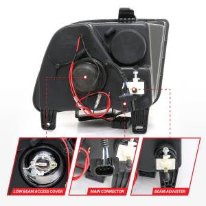 Anzo USA - 121166 | Anzo USA Projector Headlights w/ Halo Black (2005-2009 Mustang) - Image 4