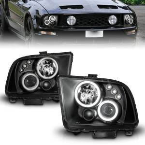Anzo USA - 121166 | Anzo USA Projector Headlights w/ Halo Black (2005-2009 Mustang) - Image 6
