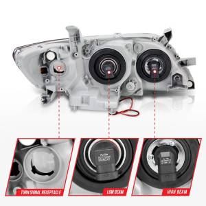 Anzo USA - 121181 | Anzo USA Projector Headlights w/ Halo Black (2007-2009 Camry) - Image 4