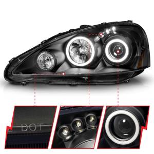 Anzo USA - 121197 | Anzo USA Projector Headlights w/ Halo Black (2005-2006 RSX) - Image 2