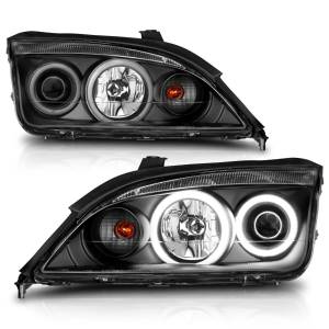 121198 | Anzo USA Projector Headlights w/ Halo Black (2005-2007 Ford Focus)