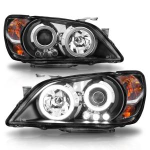 121199 | Anzo USA Projector Headlights w/ Halo Black (2001-2005 IS300)