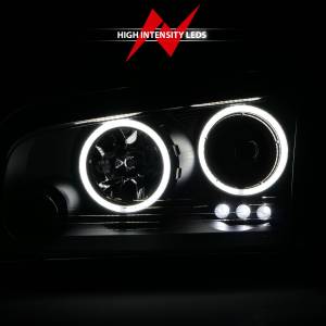 Anzo USA - 121218 | Anzo USA Projector Headlights w/ Halo Chrome (2006-2010 Charger) - Image 5