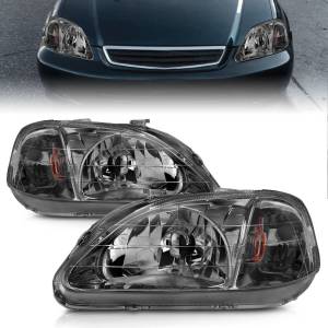 Anzo USA - 121234 | Anzo USA Crystal Headlights Gun-Metal Gray (1999-2000 Civic) - Image 5