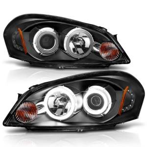 Anzo USA - 121236 | Anzo USA Projector Headlights w/ Halo Black (2006-2013 Impala | 2006-2007 Monte Carlo) - Image 1