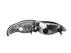 121262 | Anzo USA Crystal Headlights Chrome (1994-1998 Mustang)