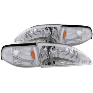 Anzo USA - 121262 | Anzo USA Crystal Headlights Chrome (1994-1998 Mustang) - Image 2