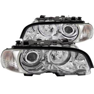 Anzo USA - 121268 | Anzo USA Projector Headlights w/ Halo Chrome (2000-2004 3 Series E46) - Image 2