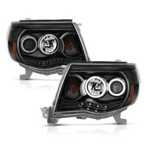 Anzo USA - 121282 | Anzo USA Projector Headlights w/ Halo Black (2005-2011 Tacoma) - Image 1