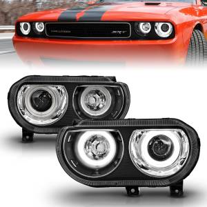 Anzo USA - 121308 | Anzo USA Projector Headlights w/ Halo Black (2008-2014 Challenger) - Image 6