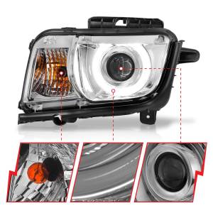Anzo USA - 121311 | Anzo USA Projector Headlights w/ Halo Chrome (2010-2013 Camaro) - Image 2