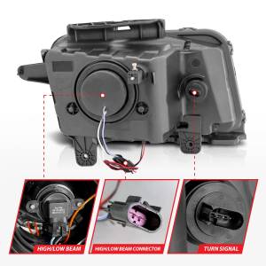 Anzo USA - 121311 | Anzo USA Projector Headlights w/ Halo Chrome (2010-2013 Camaro) - Image 3