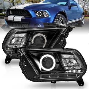 Anzo USA - 121323 | Anzo USA Projector Headlights w/ Halo Black (2010-2014 Mustang) - Image 6