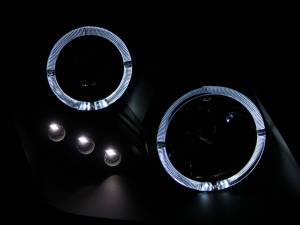 Anzo USA - 121341 | Anzo USA Projector Headlights w/ Halo Black w/ LED (1997-2001 Prelude) - Image 3