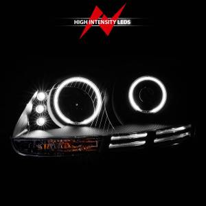 Anzo USA - 121345 | Anzo USA Projector Headlights w/ Halo Black (2005.5-2010 Jetta | 2006-2009 Rabbit, GTI) - Image 5