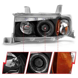 Anzo USA - 121347 | Anzo USA Projector Headlights w/ Halo Black G2 (2004-2007 Scion XB) - Image 2